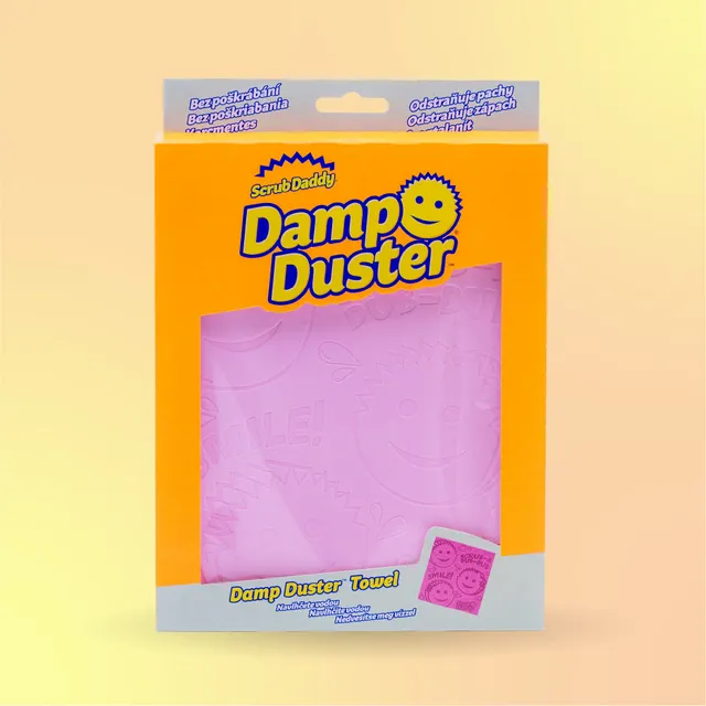 Scrub Daddy Damp Duster utěrka na prach růžová 1 ks bez chemie