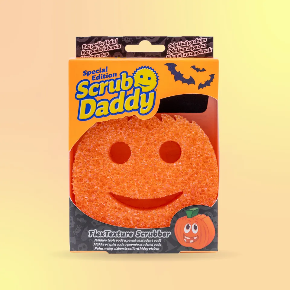 Scrub Daddy Halloween Dýně houbička 1 ks bez zápachu