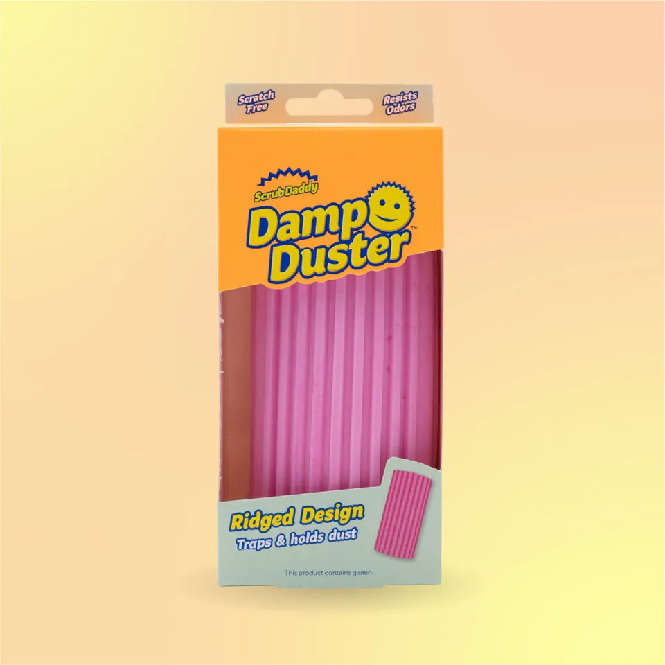 Scrub Mommy Damp Duster houbička na prach růžová 1 ks