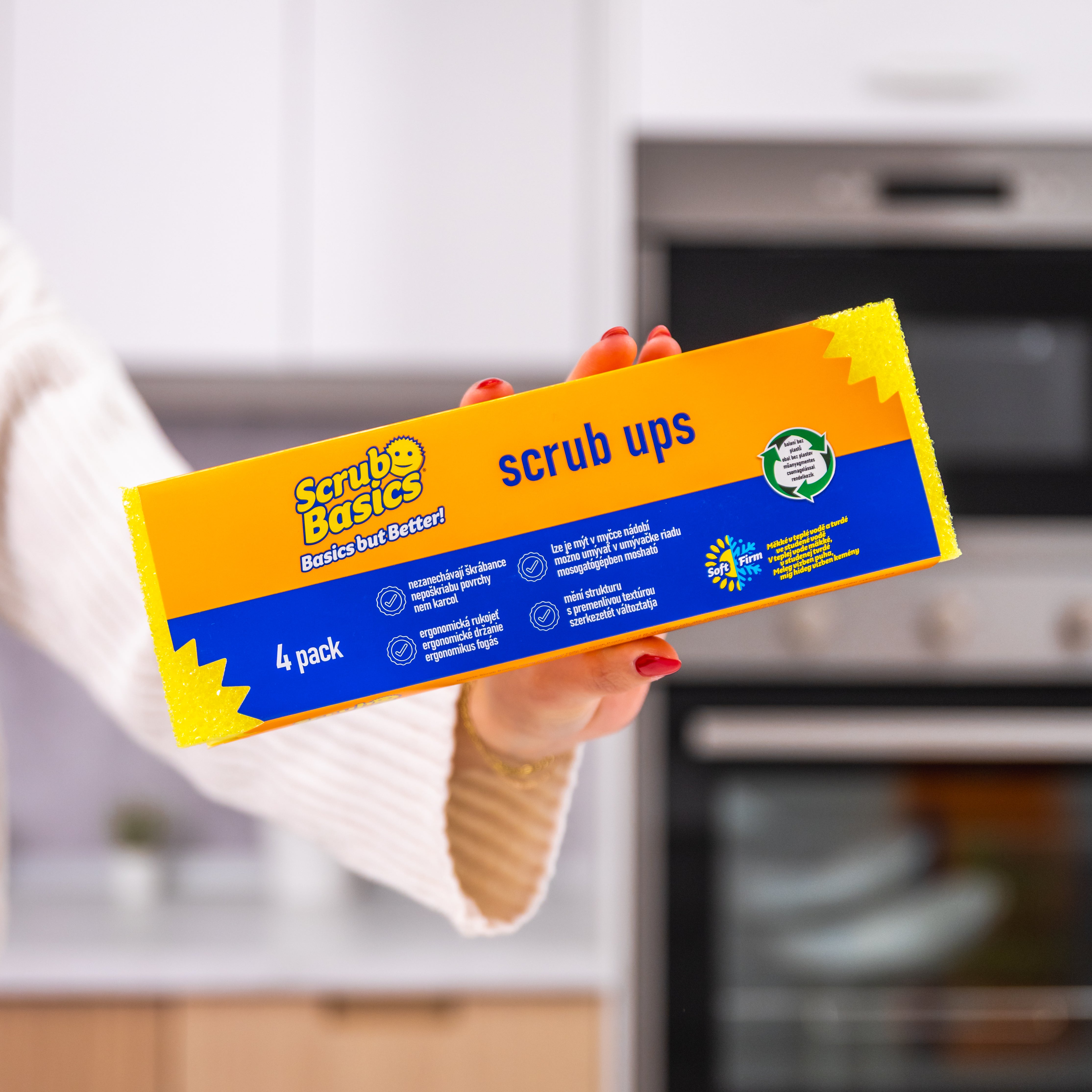Scrub Daddy Scrub Basics houbička na nádobí 4 ks FlexTexture