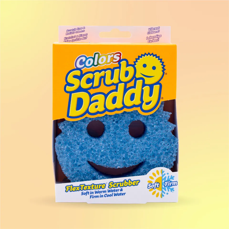 Scrub Daddy Colors modrá houbička 1 ks silná i jemná