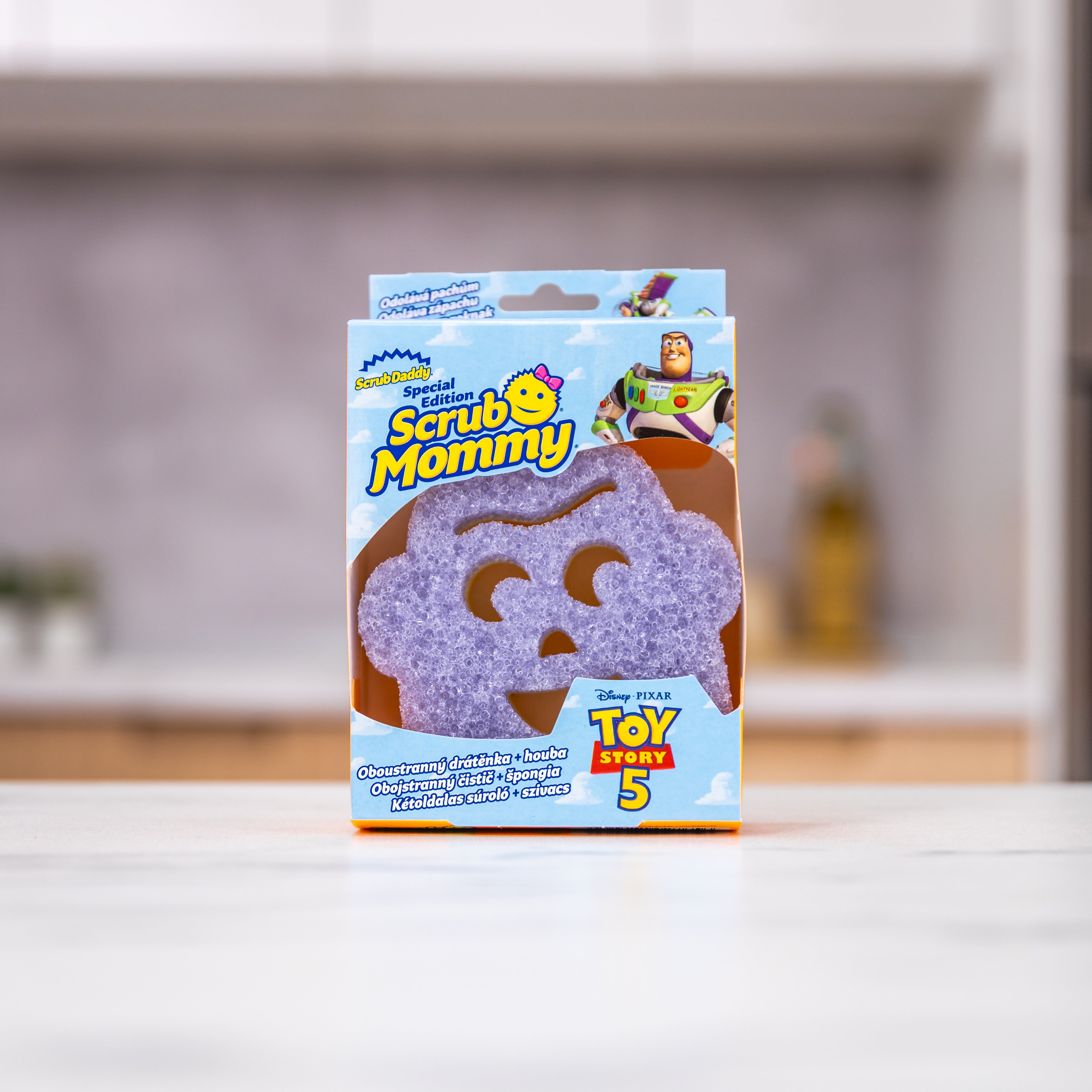 Scrub Mommy Disney Buzz Rakeťák houbička 1 ks oboustranná