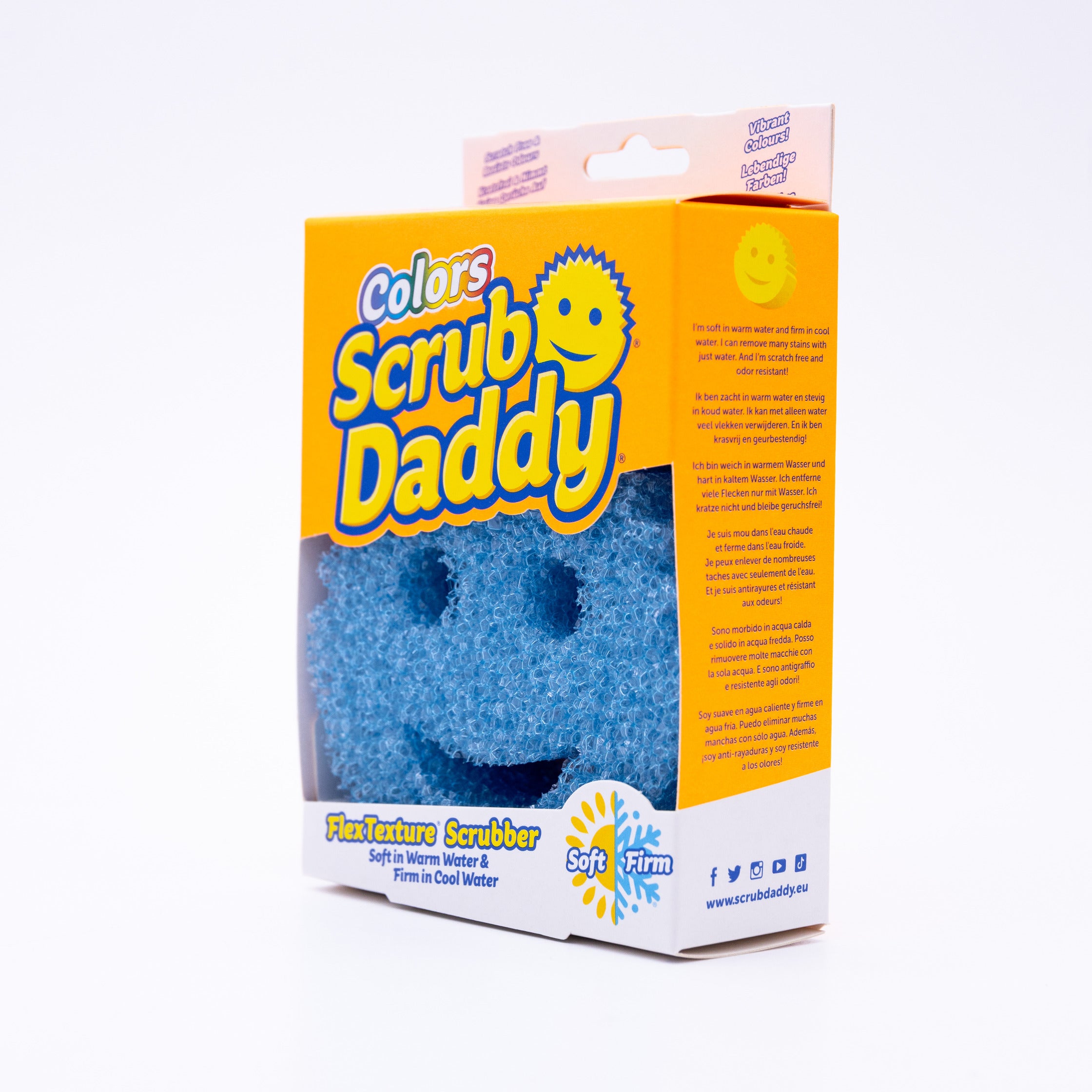 Scrub Daddy Colors modrá houbička 1 ks silná i jemná
