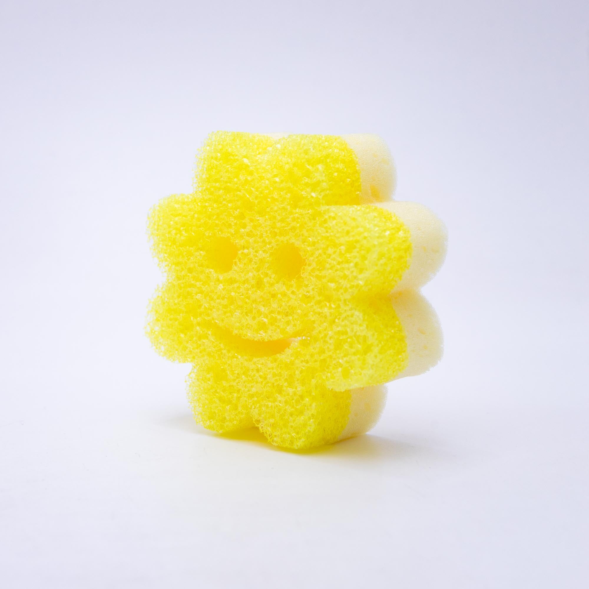 Scrub Mommy Power Flower žlutá houbička 1 ks oboustranná