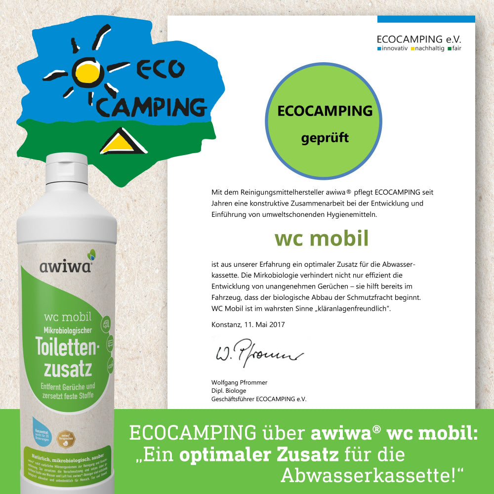 AWIWA wc mobil biologický přípravek do WC 1 l