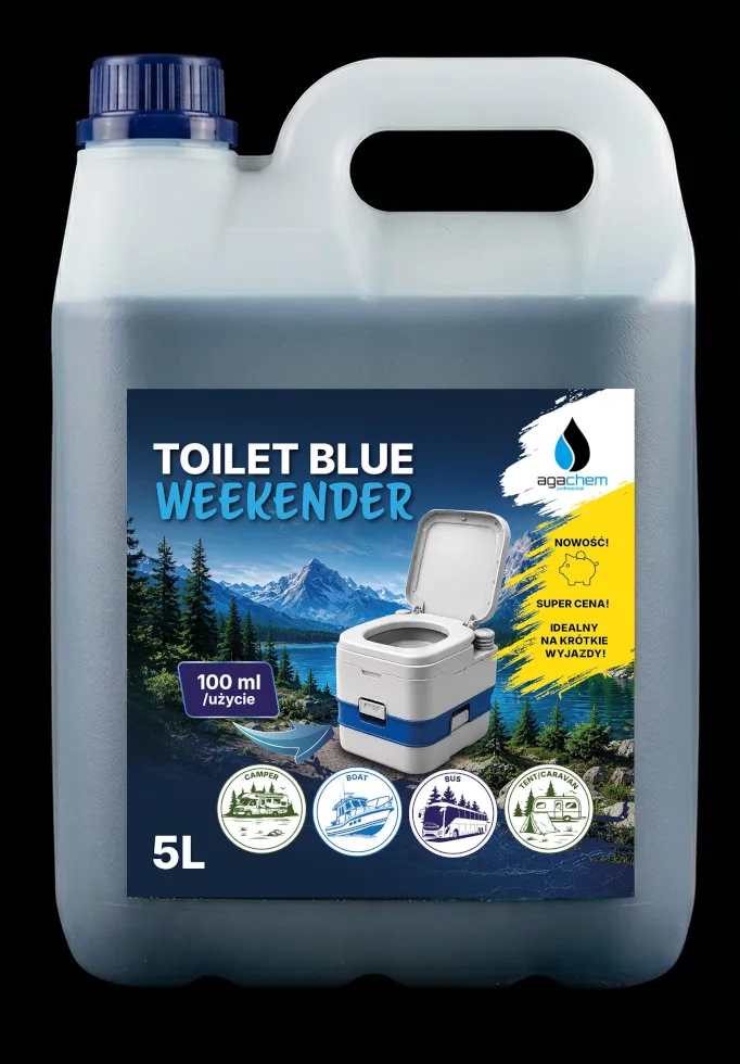 AgaChem Toilet Blue Weekender tekutina 5 l na víkend