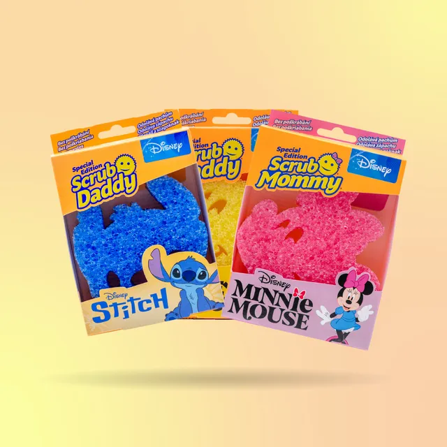 Scrub Mommy Oblíbené z Disney houbičky 3 kusy