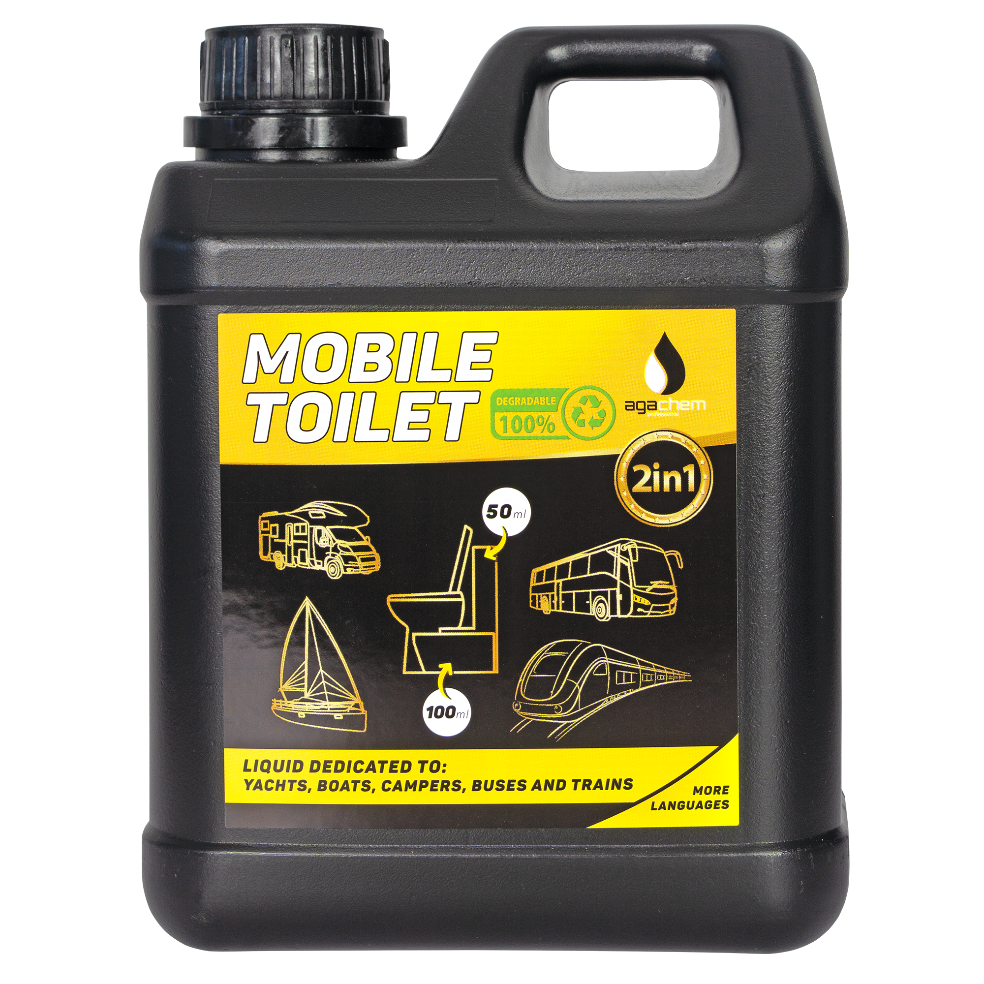 AgaChem Mobile Toilet přípravek do mobilního WC 2 l