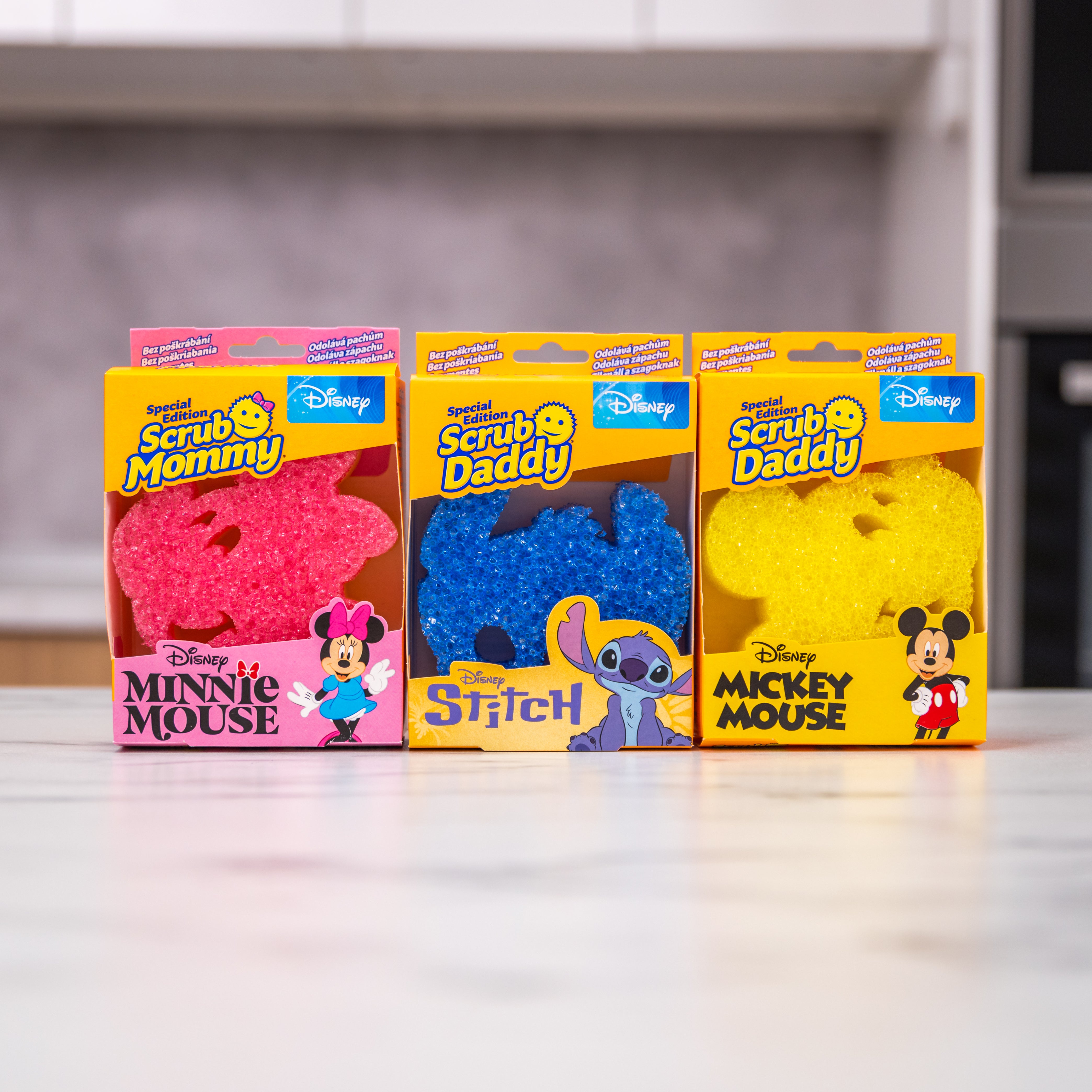 Scrub Mommy Oblíbené z Disney houbičky 3 kusy