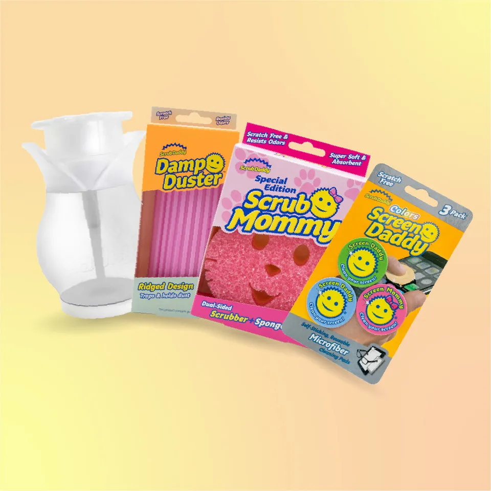 Scrub Mommy Mommy doporučuje sada 6 ks růžová