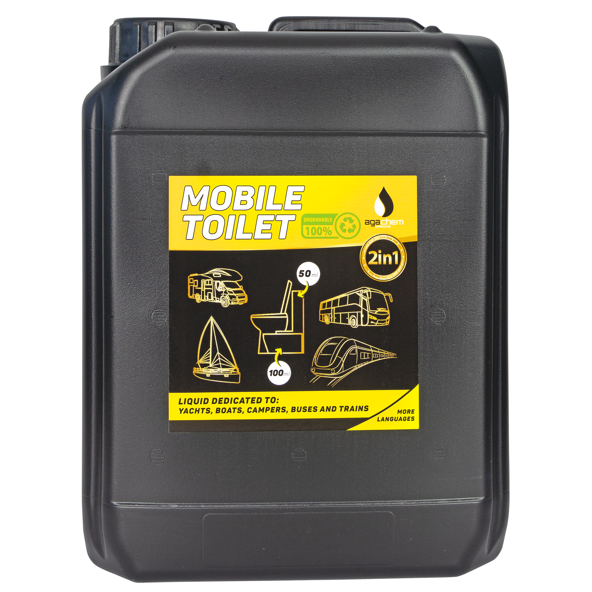 AgaChem Mobile Toilet tekutina 5 l receptura 2v1