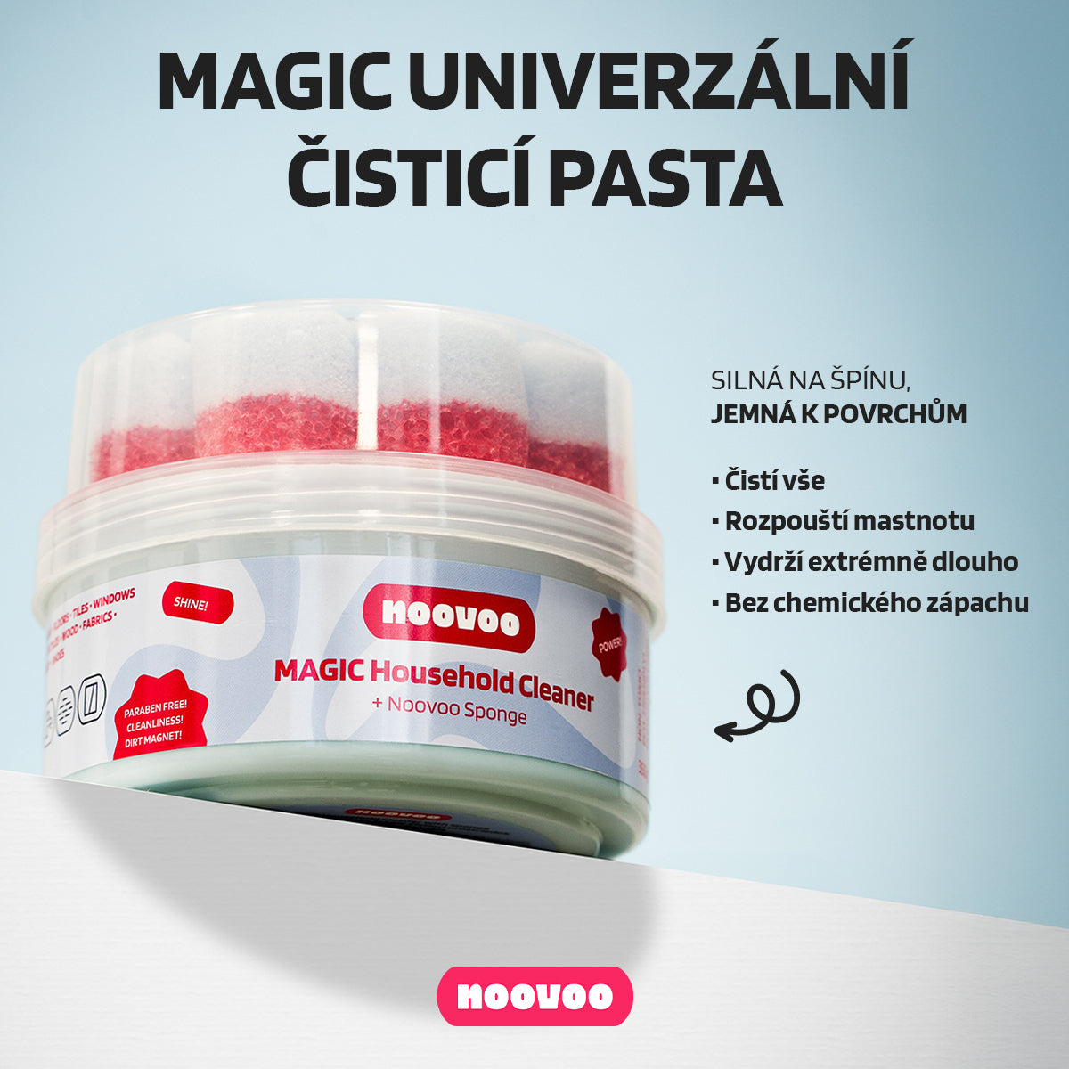 NOOVOO MAGIC univerzální čisticí pasta 350 g bez fosfátů