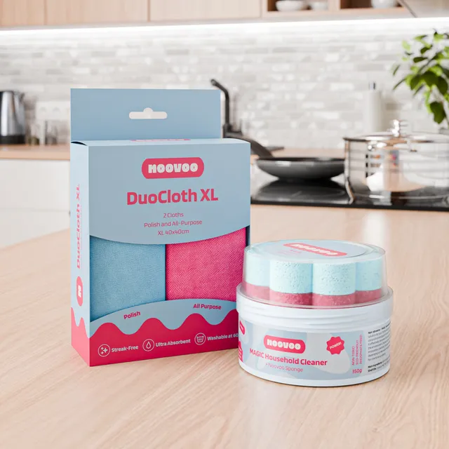 NOOVOO Zářivá koupelna sada 2 ks pasta a utěrky na kámen