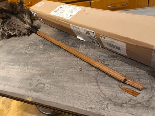 Andrée Jardin prachovka z pštrosího peří 70 cm