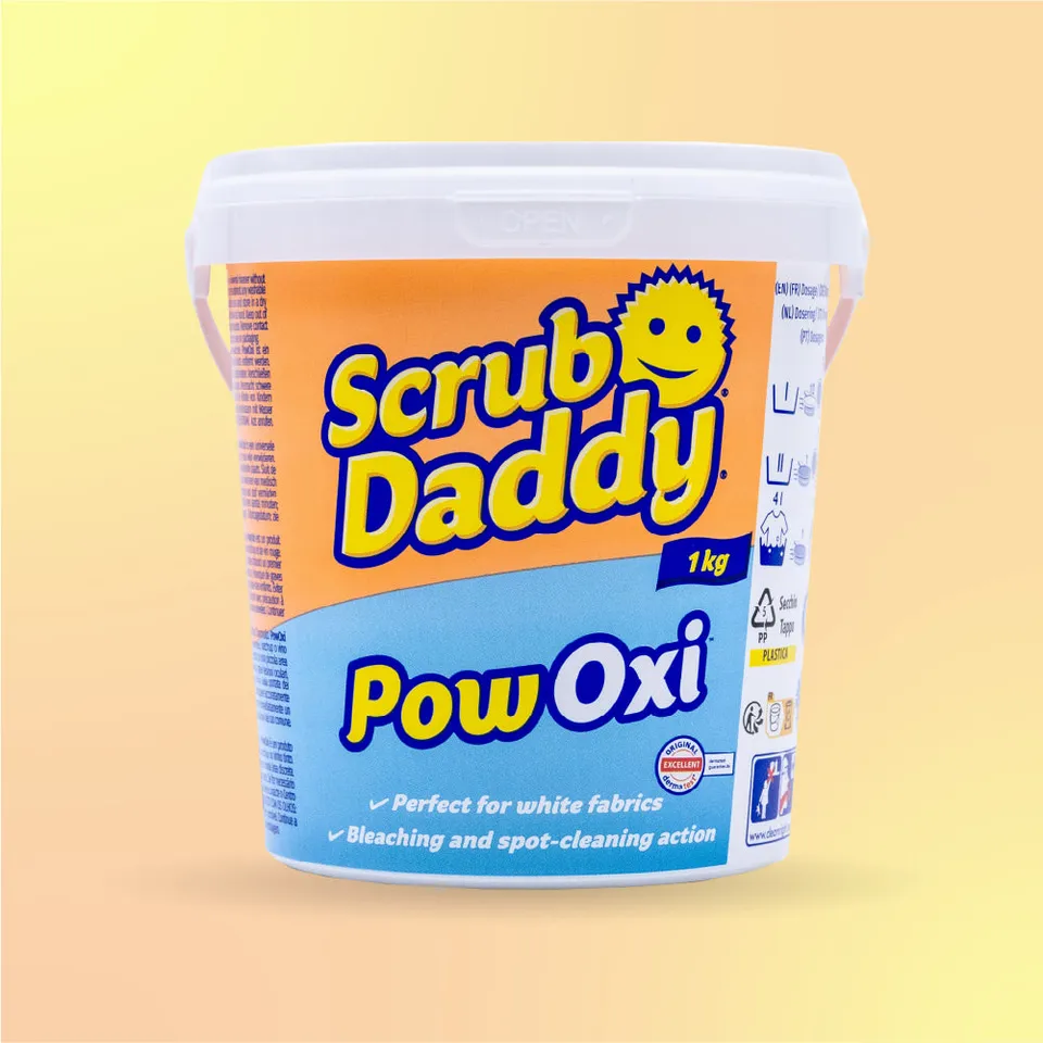 Scrub Daddy PowOxi prášek na skvrny 1 kg bílé prádlo