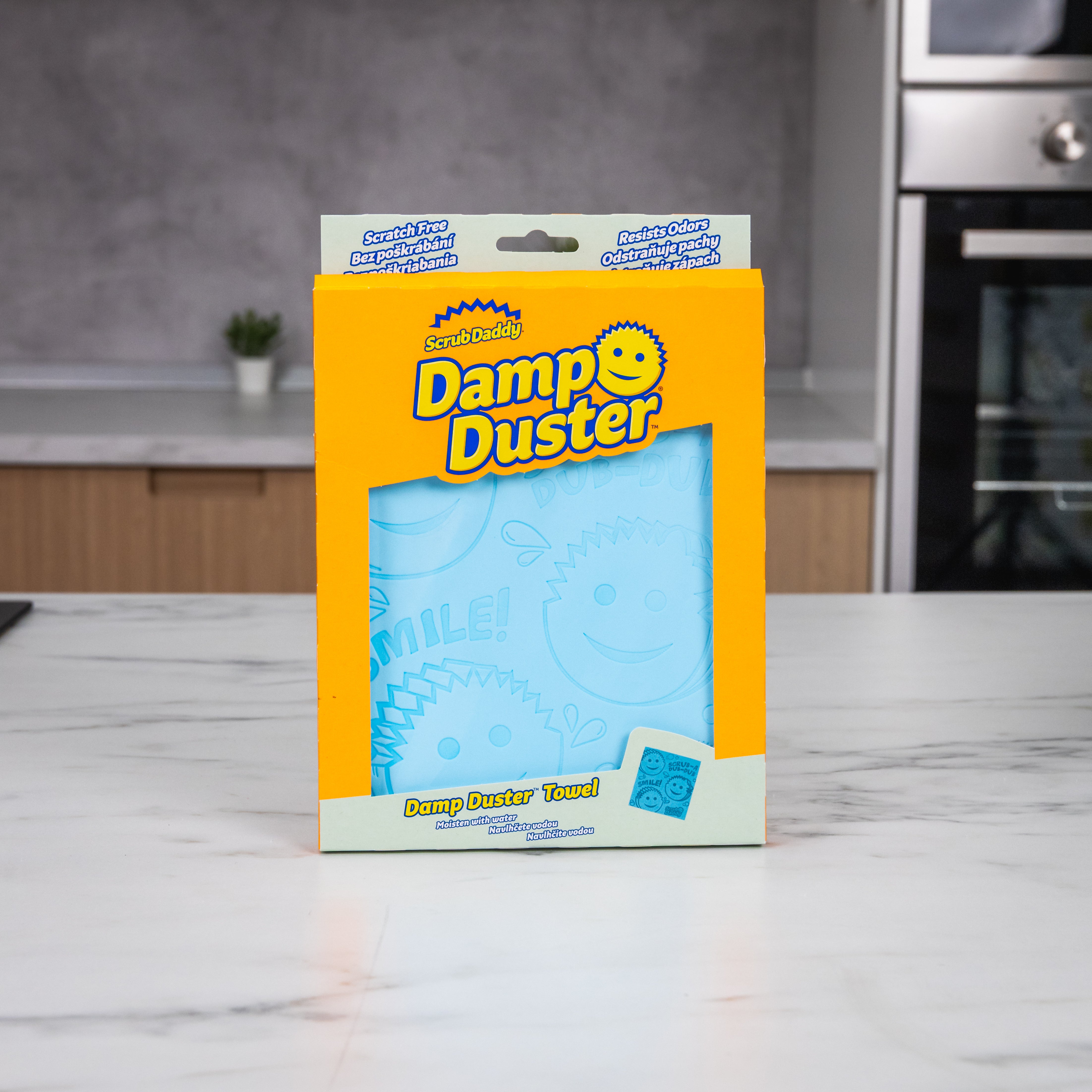 Scrub Daddy Damp Duster utěrka na prach modrá 1 ks bez chemie