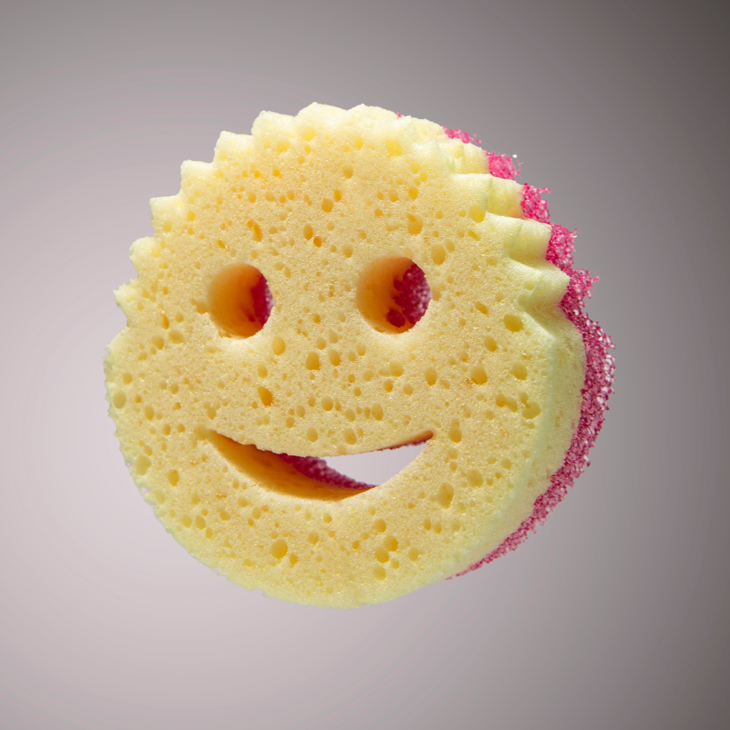 Scrub Mommy houbička 1 ks růžová oboustranná FlexTexture