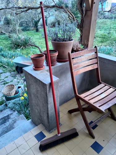 Andrée Jardin Balai frêne 33 cm smeták jasan na hrubé podlahy