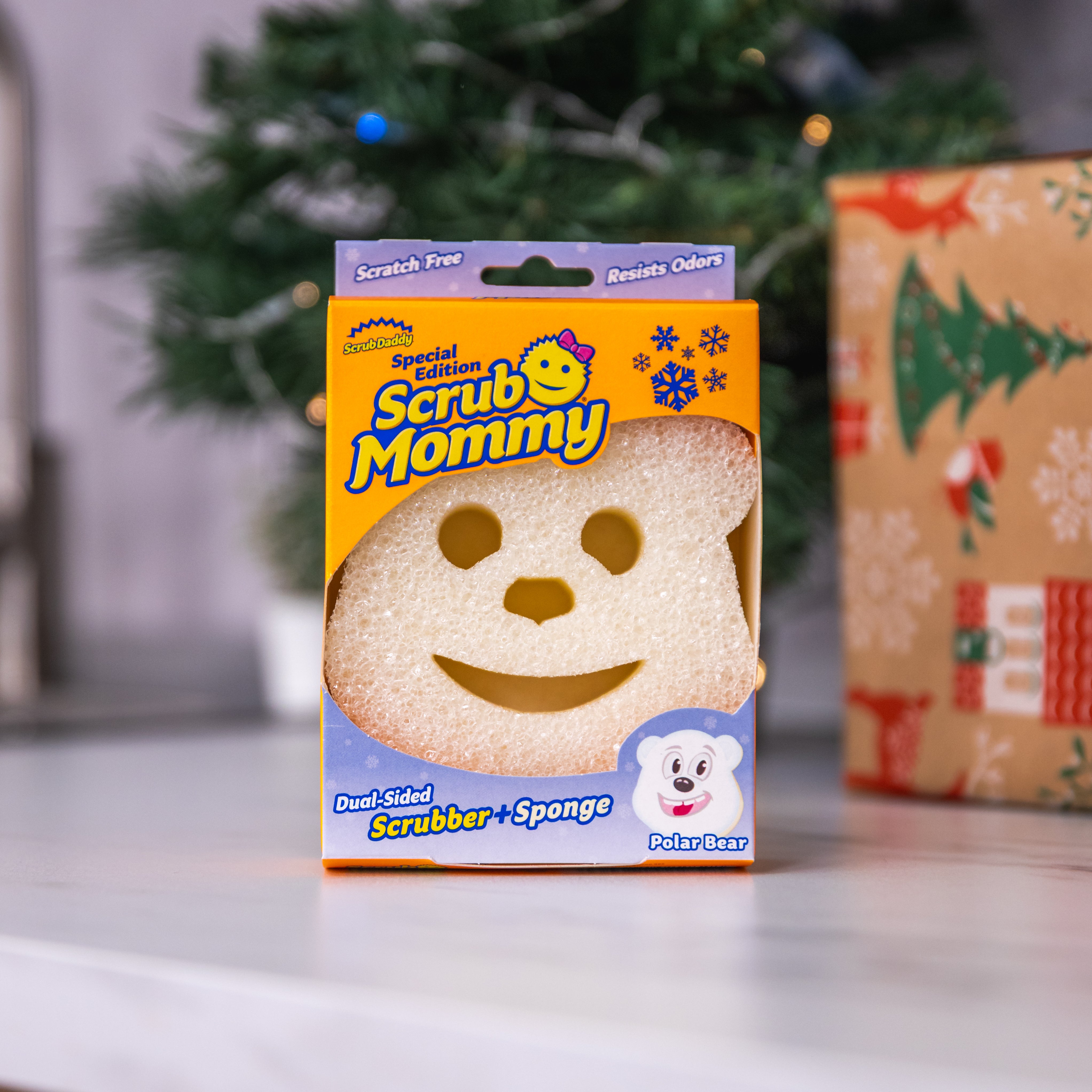 Scrub Mommy Special Edition Polar Bear houbička 1 ks oboustranná