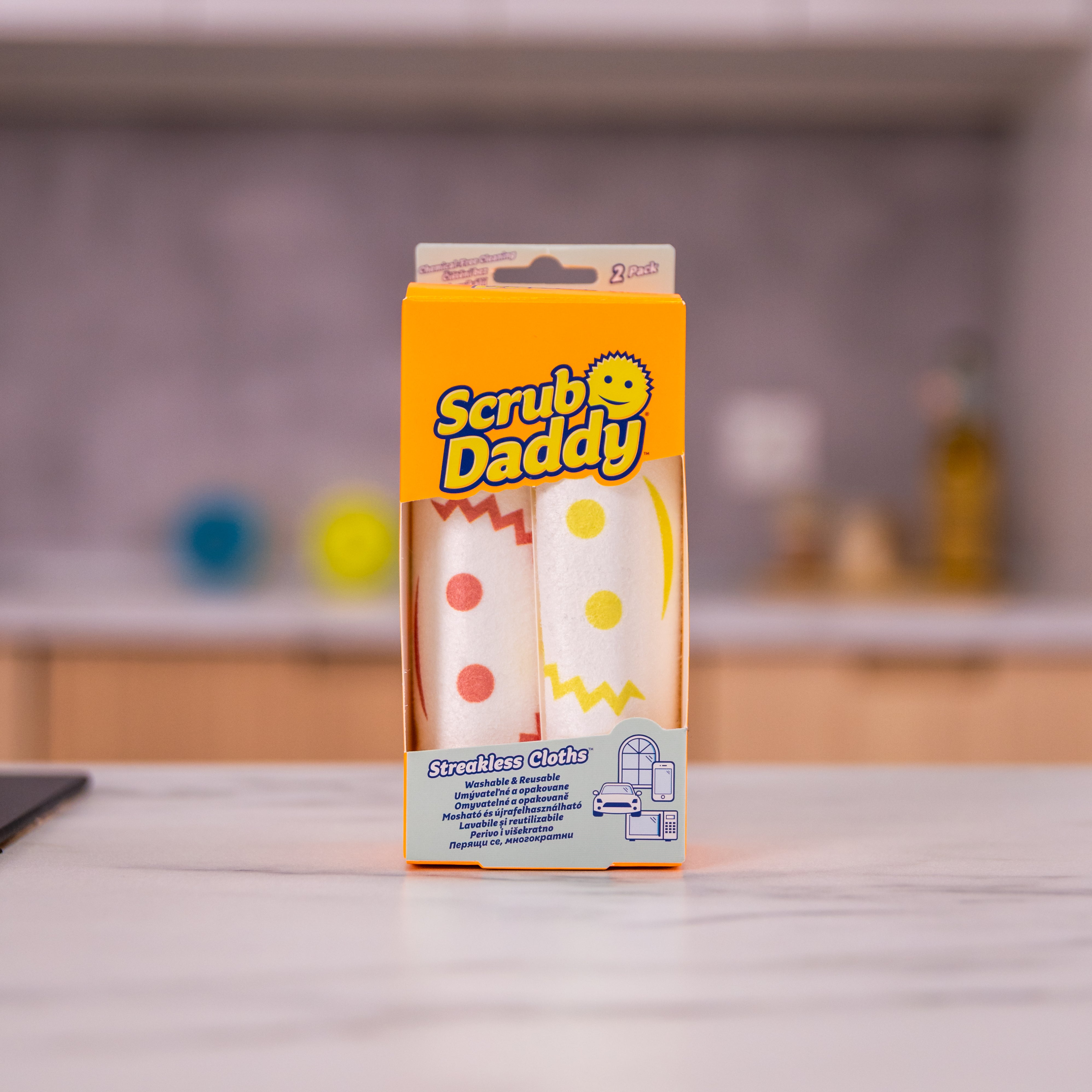 Scrub Daddy Streakless utěrky na sklo 2 ks