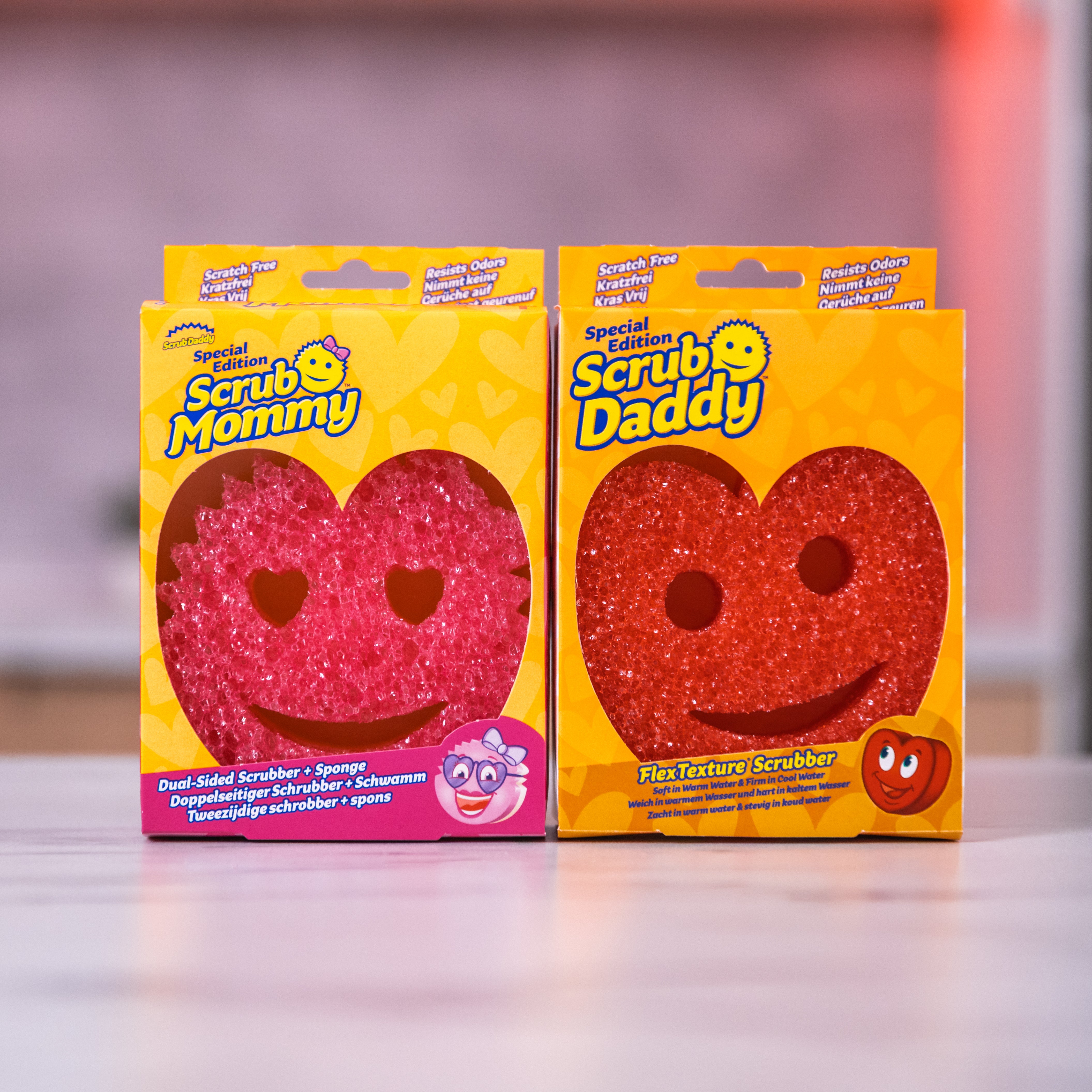 Scrub Mommy Love At First Scrub houbičky 2 ks srdce