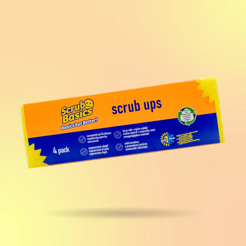 Scrub Daddy Scrub Basics houbička na nádobí 4 ks FlexTexture