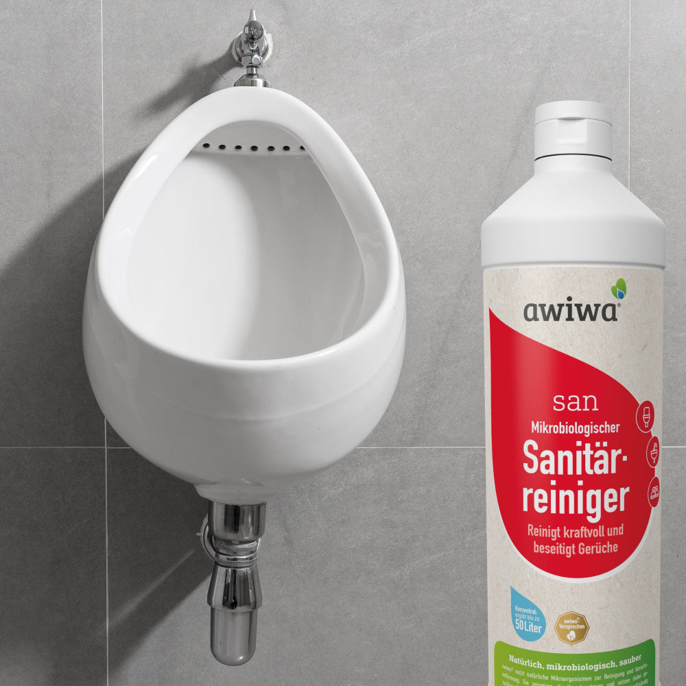 Awiwa San mikrobiální čistič koupelny 1 litr koncentrát