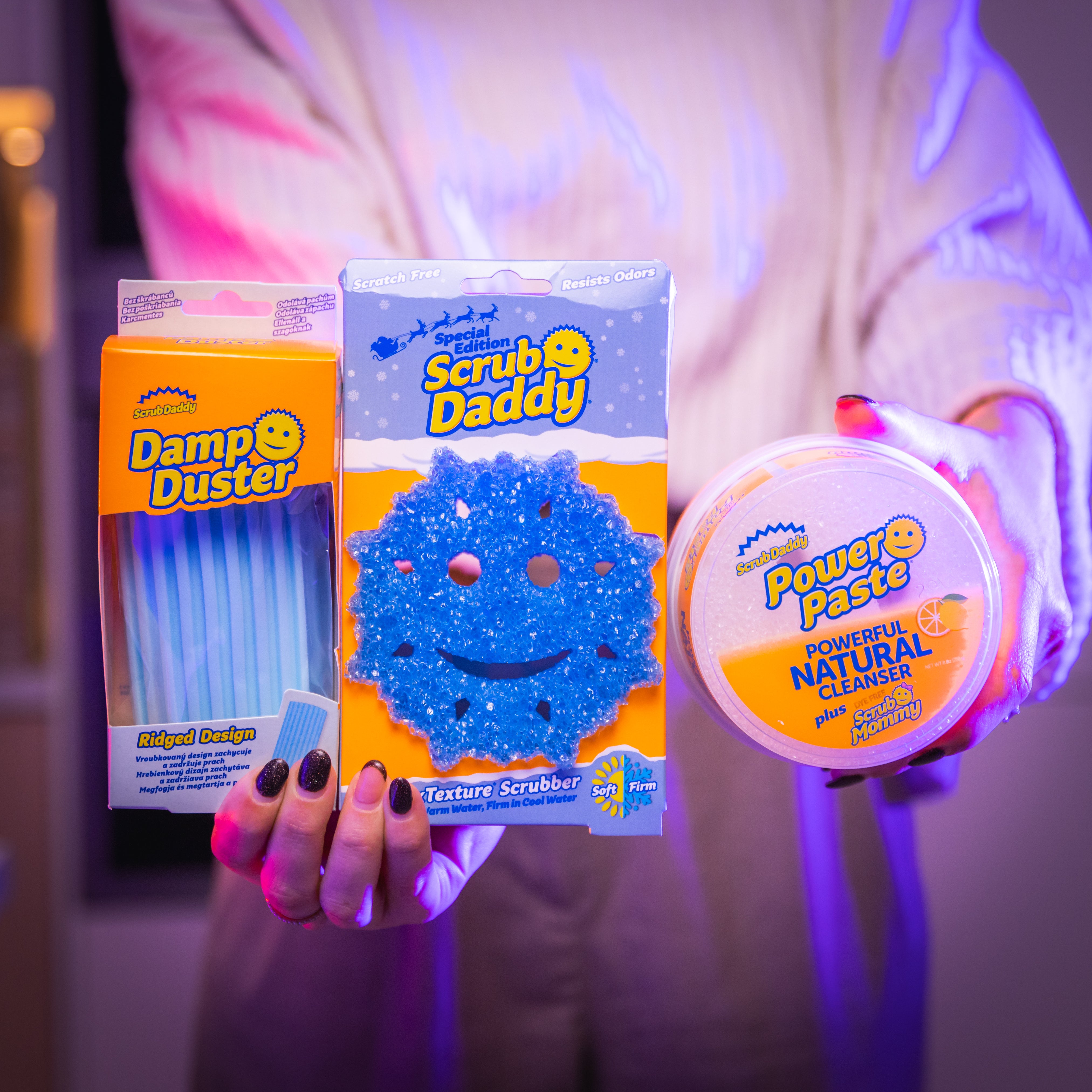 Scrub Mommy Frozen vánoční sada 4 ks s pastou