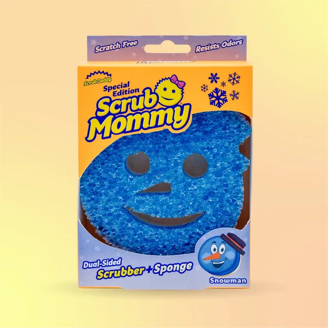 Scrub Mommy Snowman houbička 1 ks limitovaná