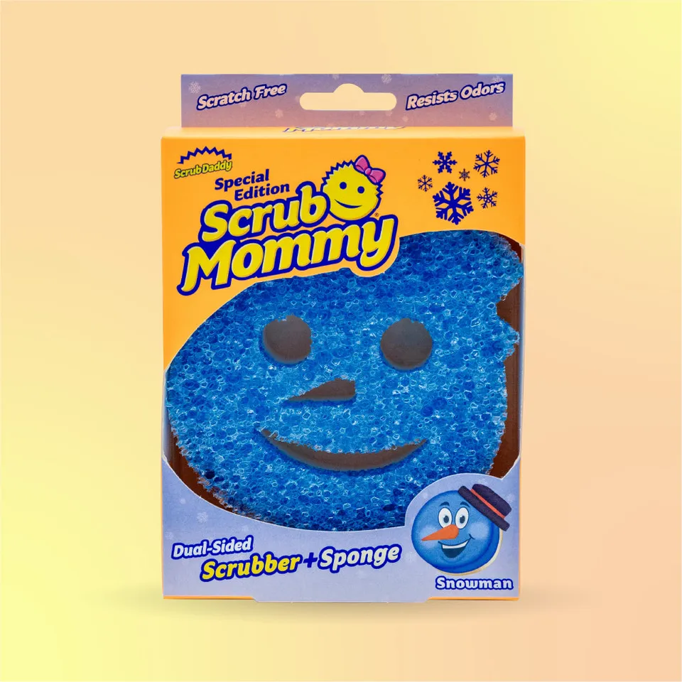 Scrub Mommy Snowman houbička 1 ks limitovaná