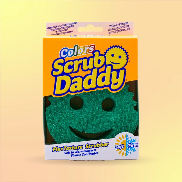 Scrub Daddy Colors houbička 1 ks zelená mění tvrdost
