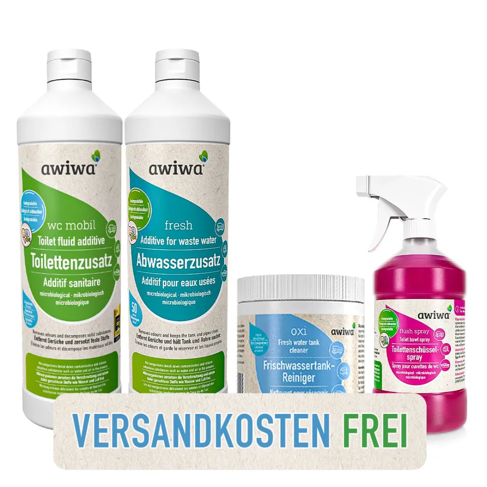 Awiwa Camping Set čisticí sada 4dílná mikrobiální