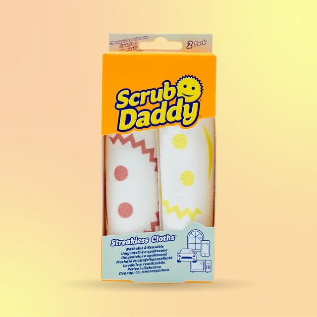 Scrub Daddy Streakless utěrky na sklo 2 ks