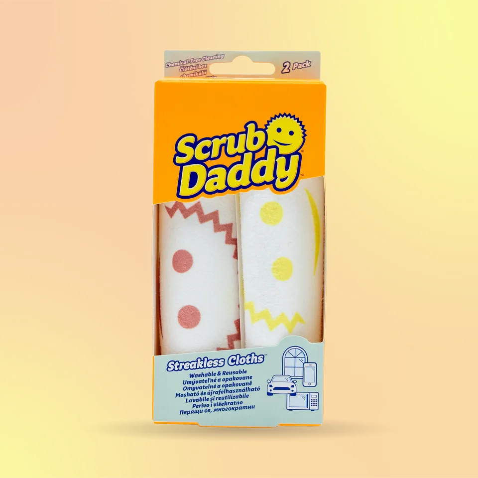 Scrub Daddy Streakless utěrky na sklo 2 ks