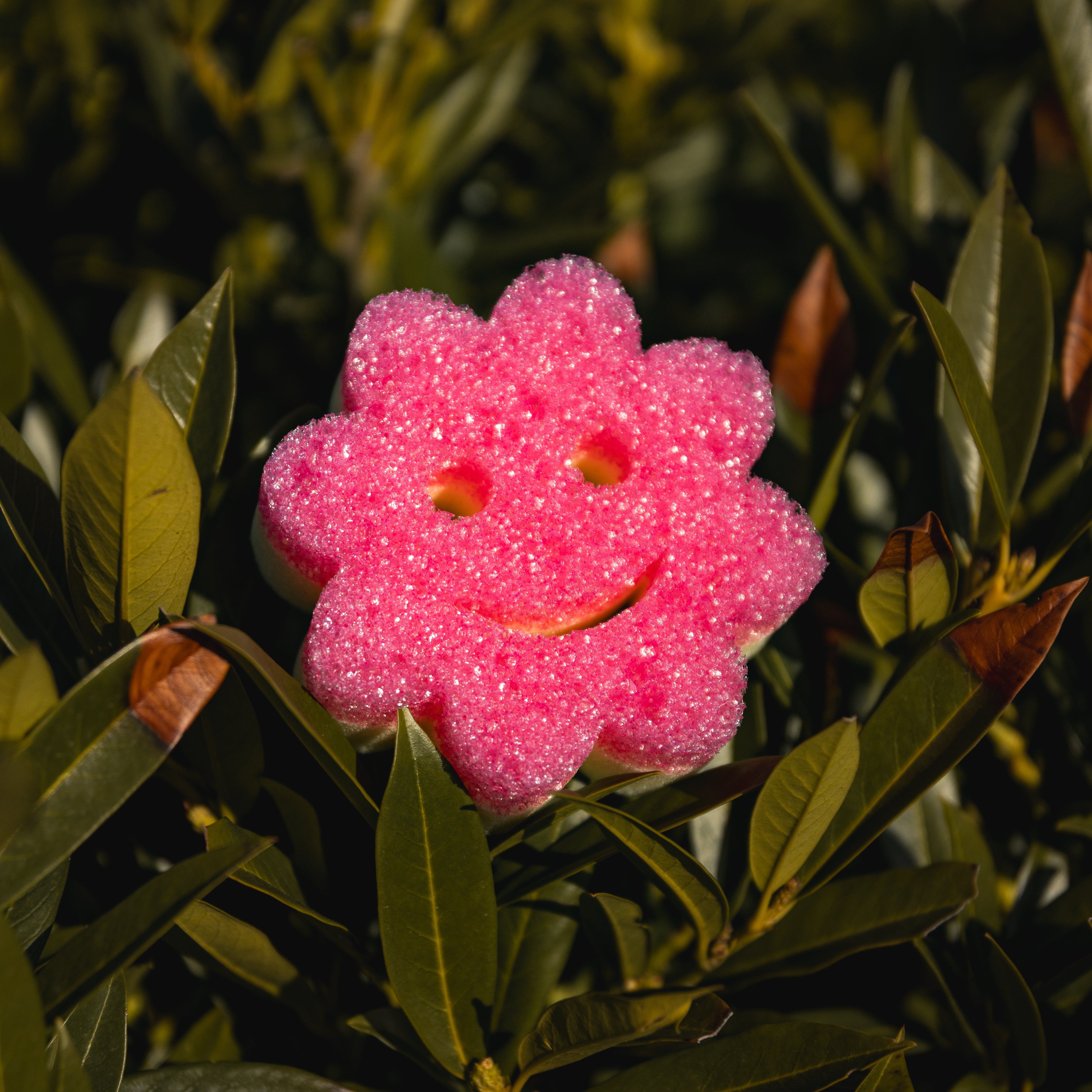 Scrub Mommy Power Flower pink houbička 1 ks