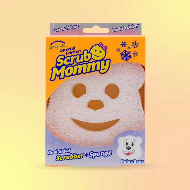 Scrub Mommy Special Edition Polar Bear houbička 1 ks oboustranná