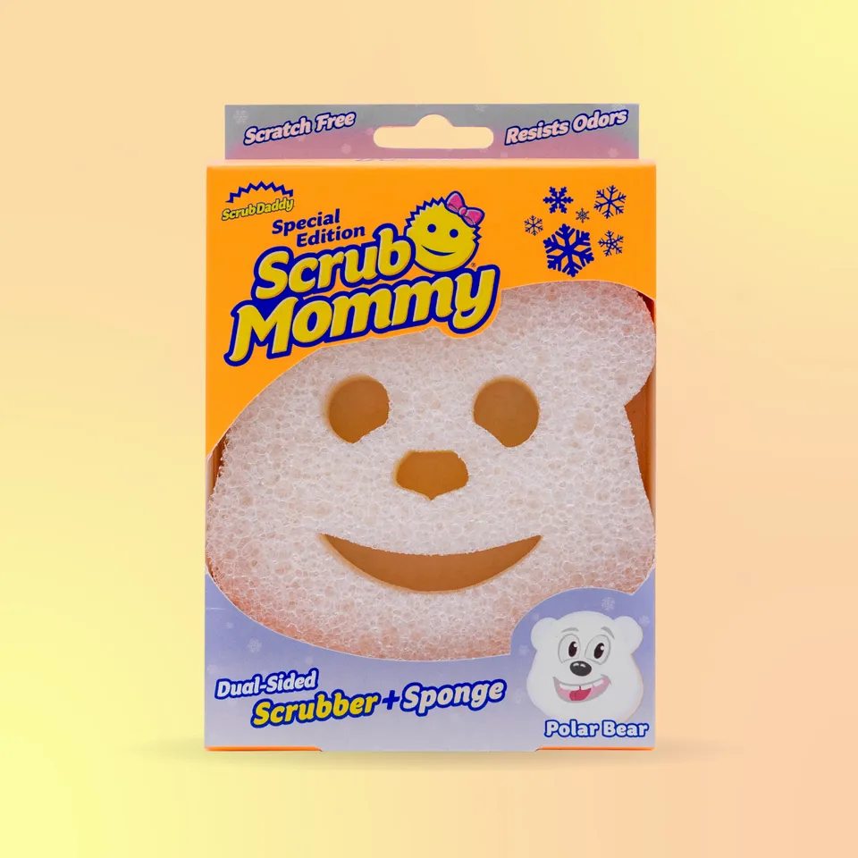 Scrub Mommy Special Edition Polar Bear houbička 1 ks oboustranná
