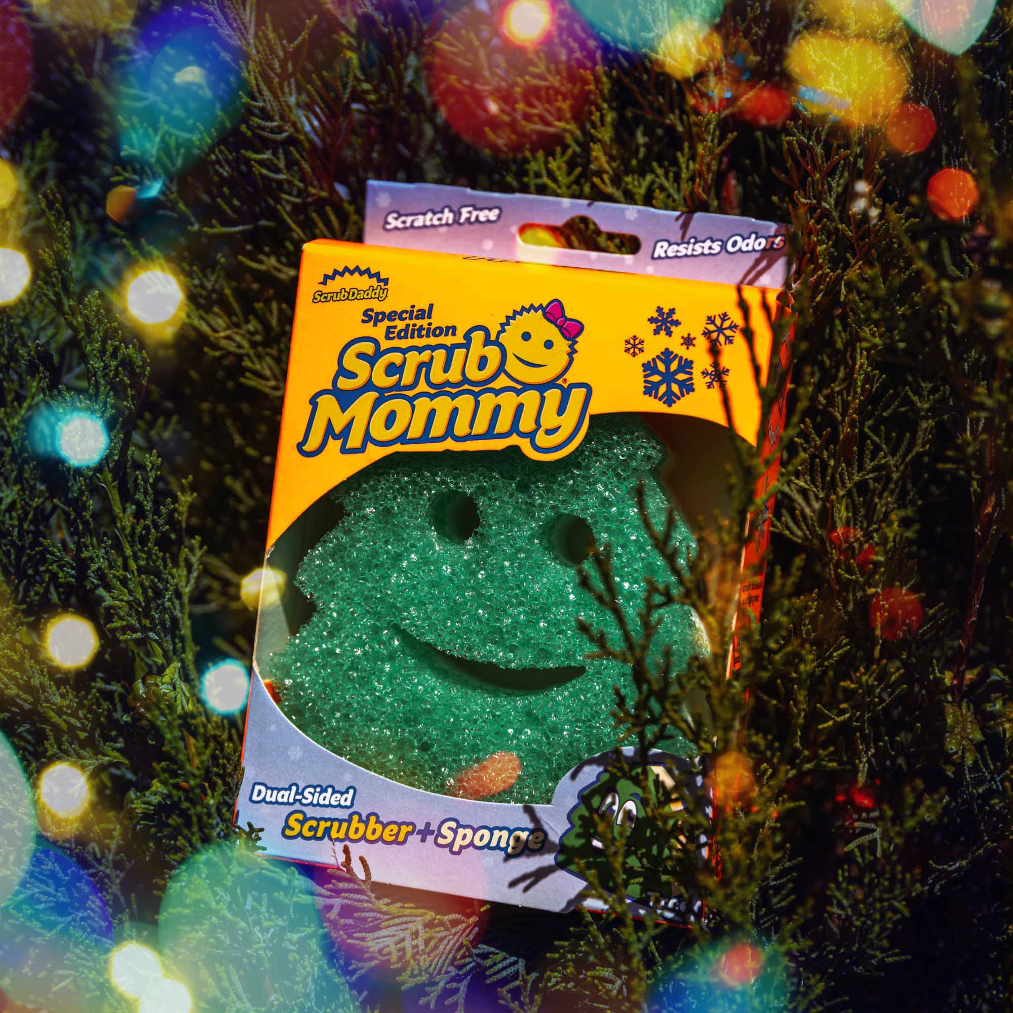 Scrub Mommy Christmas Tree houbička 1 ks vánoční stromek